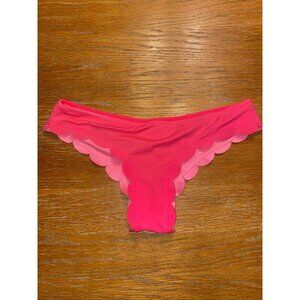 Scallop Edge Pink Bikini Panties Womens S